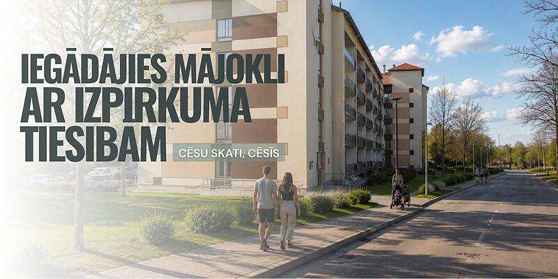 Mājoklis ar izpirkuma tiesībām - Cēsu skati, Cēsīs